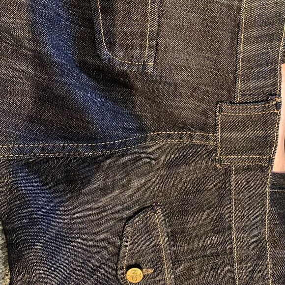 NWT NYDJ Plus Blue Denim Straight Crop Capris - Picture 5 of 11